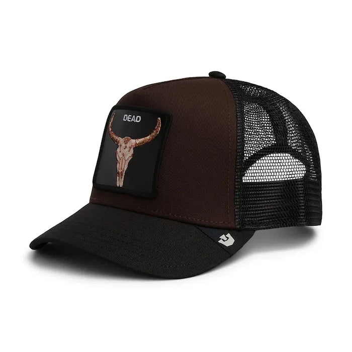Goorin Bros шапка с козирка от памук Dead Skull Trucker