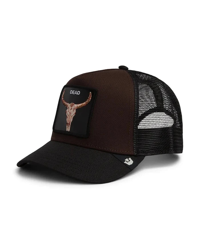 Goorin Bros шапка с козирка от памук Dead Skull Trucker