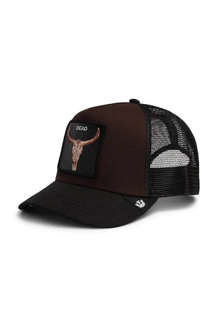 Goorin Bros шапка с козирка от памук Dead Skull Trucker