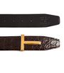 Leather Reversible T Icon Belt
