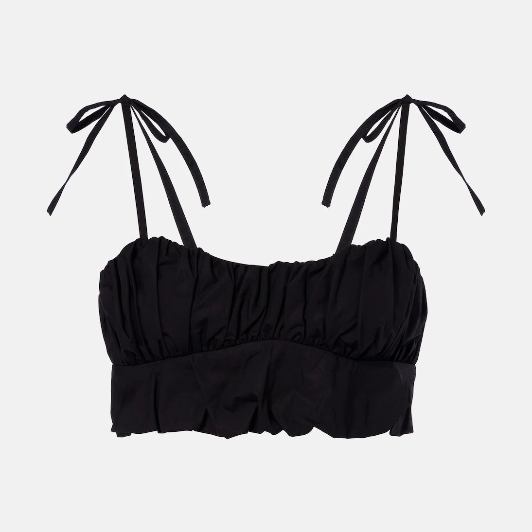 Faithfull - Pelea ruched cotton crop top