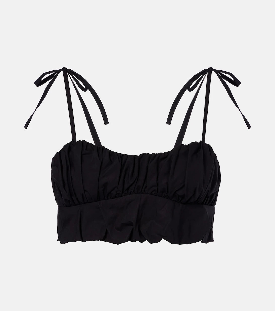 Faithfull - Pelea ruched cotton crop top