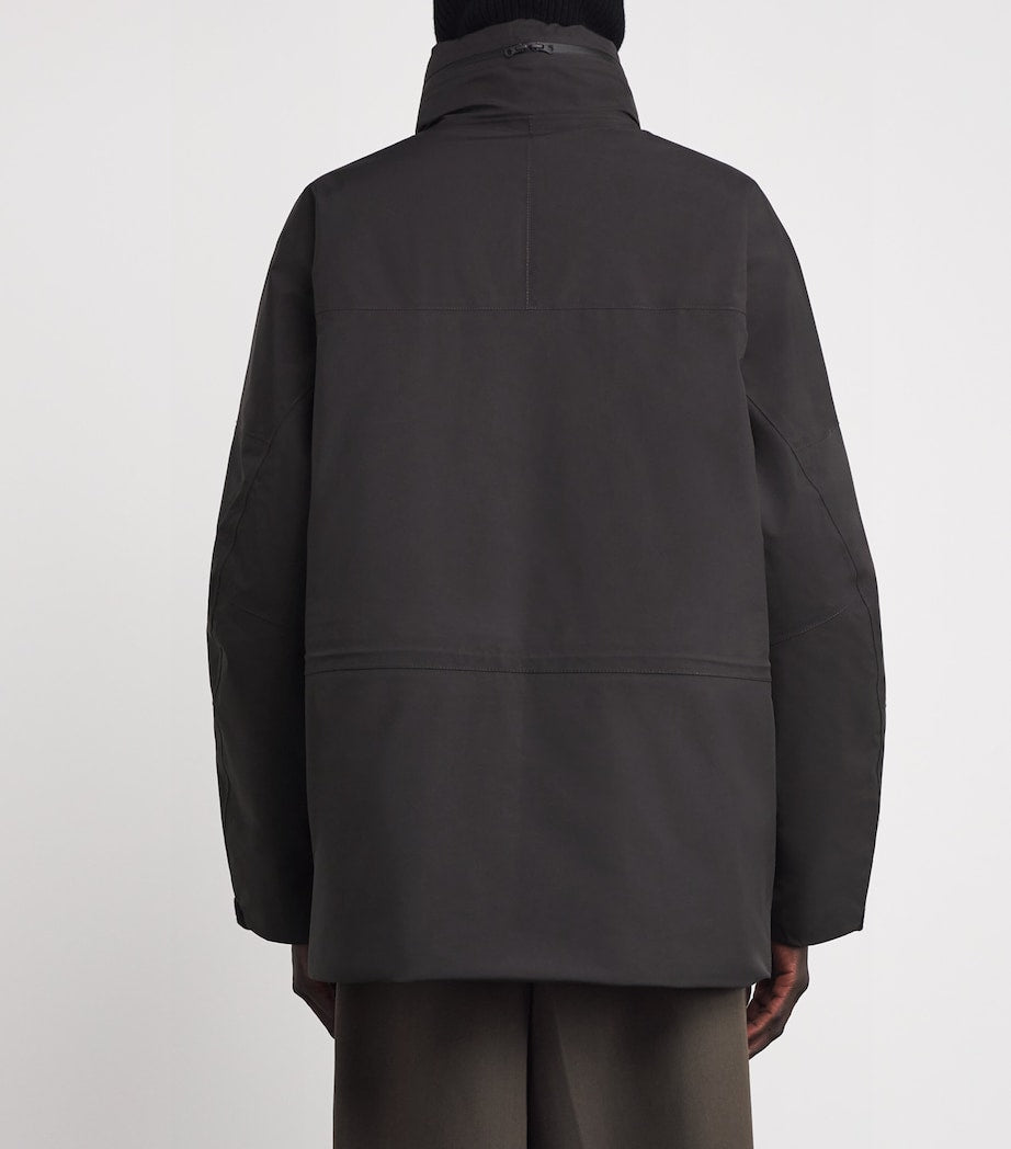 Stone Island Grey Gore-Tex Padded Parka