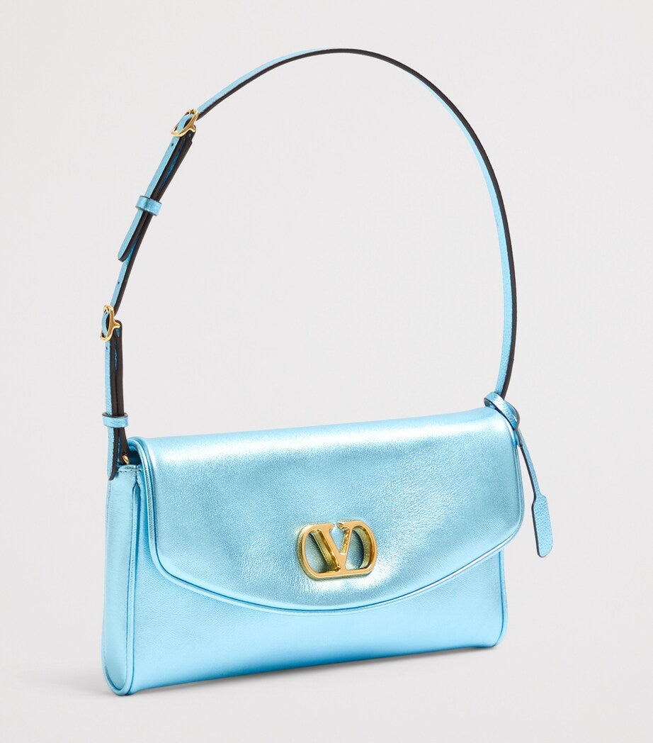 Valentino Garavani Small Leather DeVain Shoulder Bag