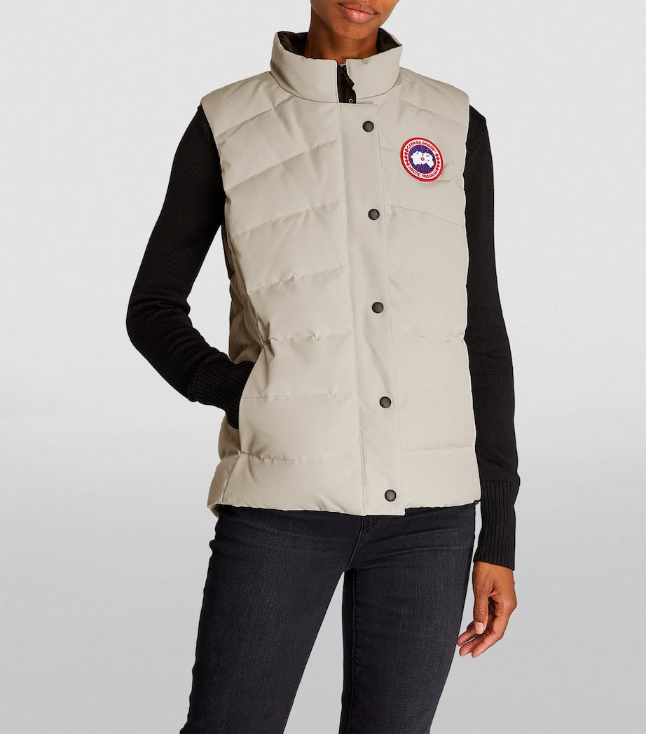 Canada Goose Beige Down-Filled Quilted Freestyle Gilet