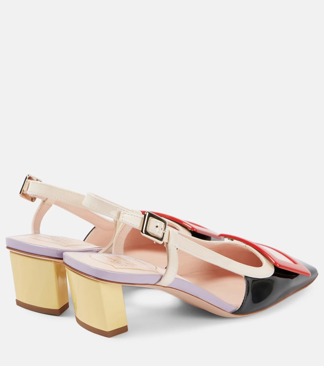 Roger Vivier - Belle Vivier 45 leather slingback pumps