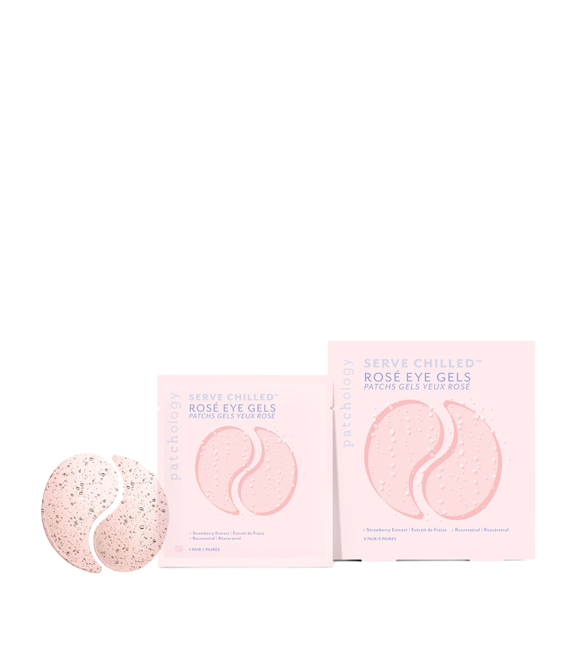 Patchology Serve Chilled Rosé Eye Gels (5 Pack)