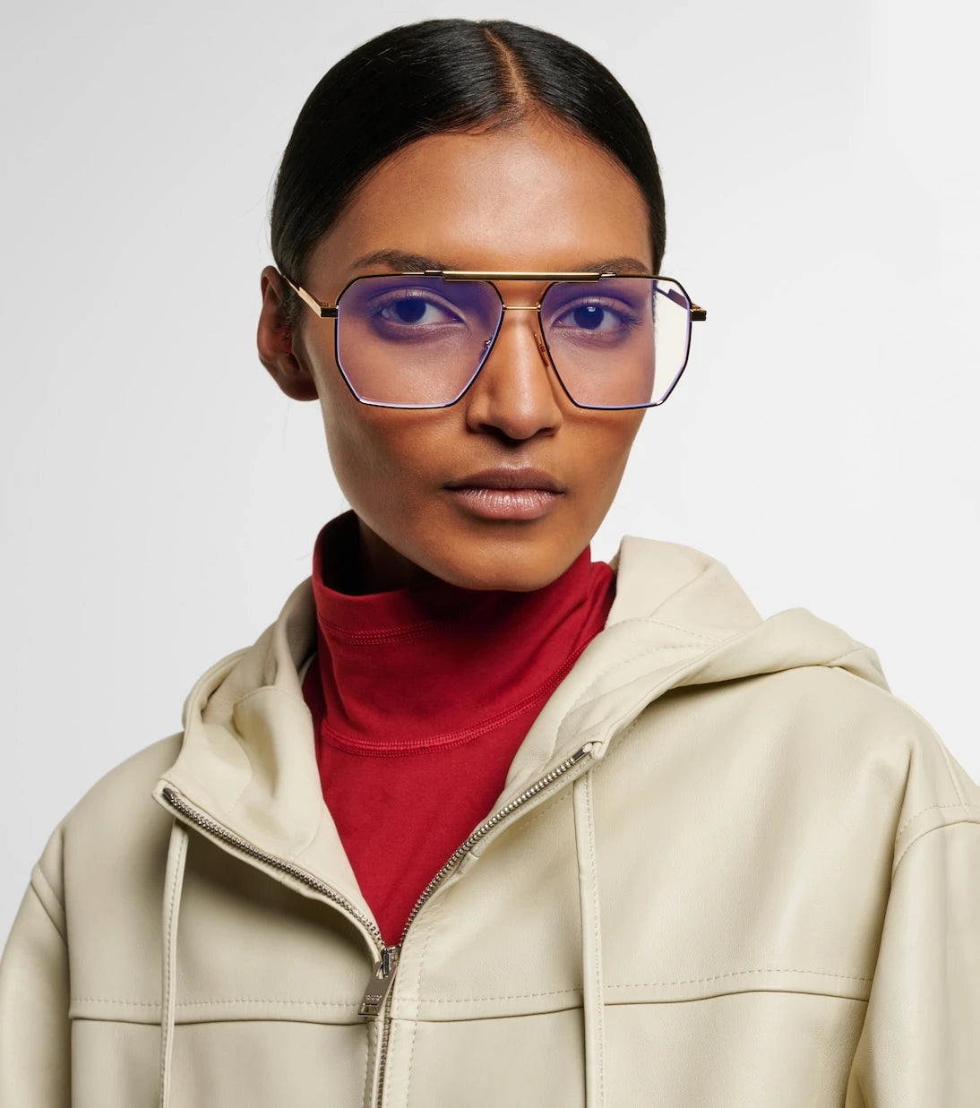 Bottega Veneta - نظارات أفياتور كلاسيكية