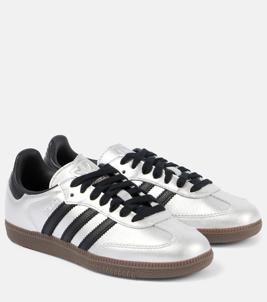 Adidas - Samba OG metallic leather sneakers