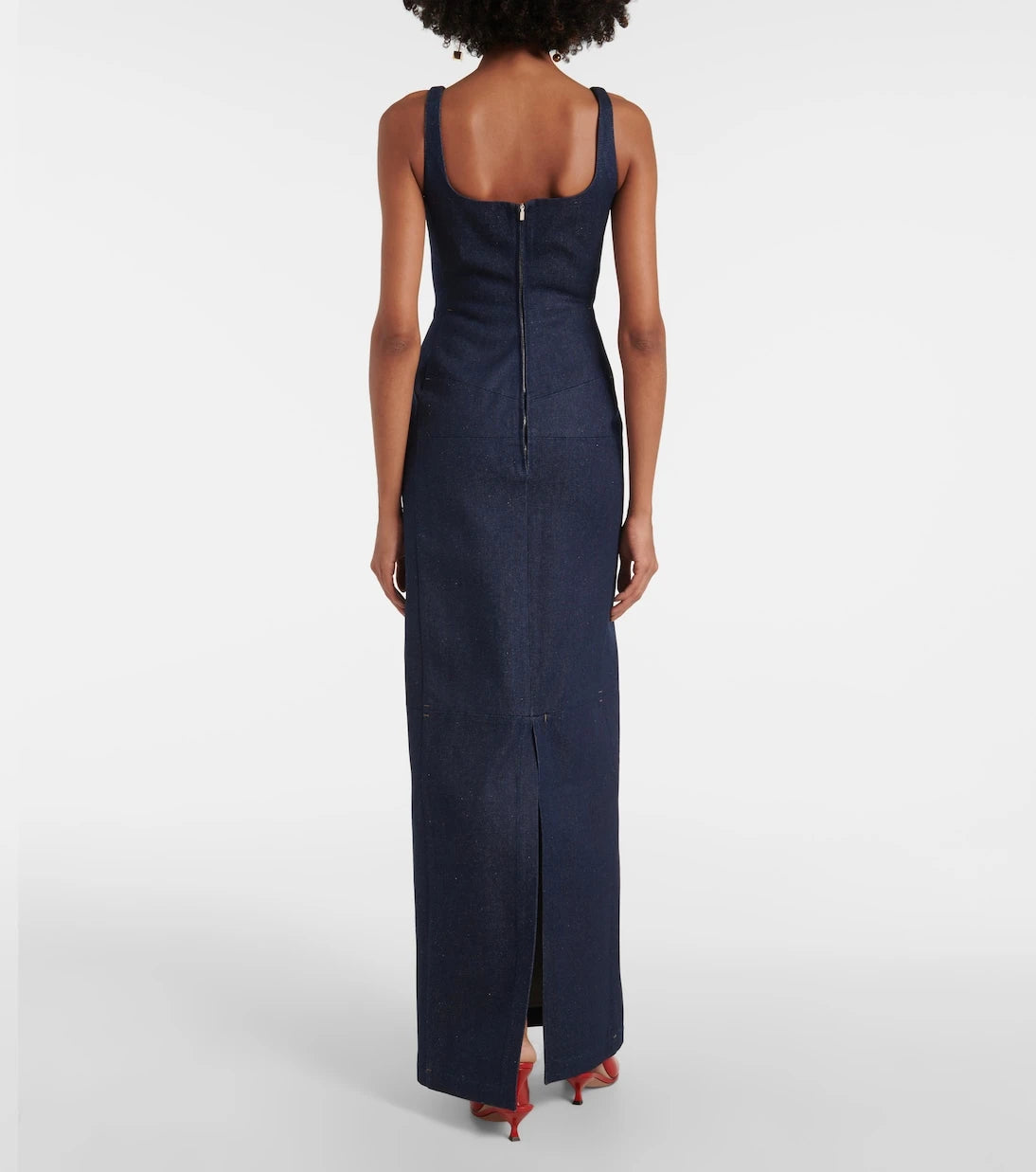 Jacquemus - La Robe De-Nîmes Spoglio denim bustier dress