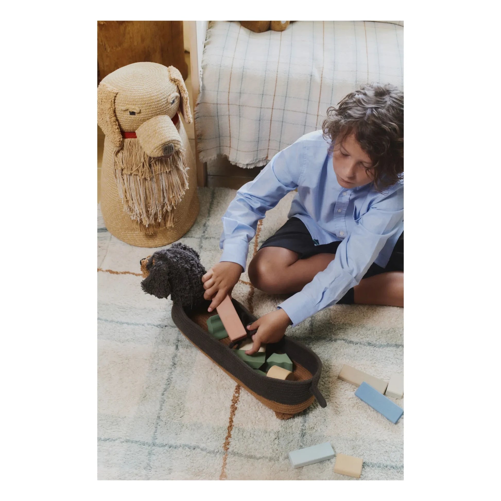 Lorena Canals - Sparky storage basket | Black