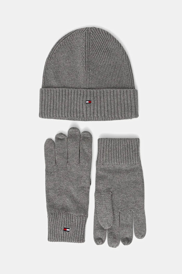 Tommy Hilfiger Kaşmirli Şapka ve Eldiven Seti (2 Parça)