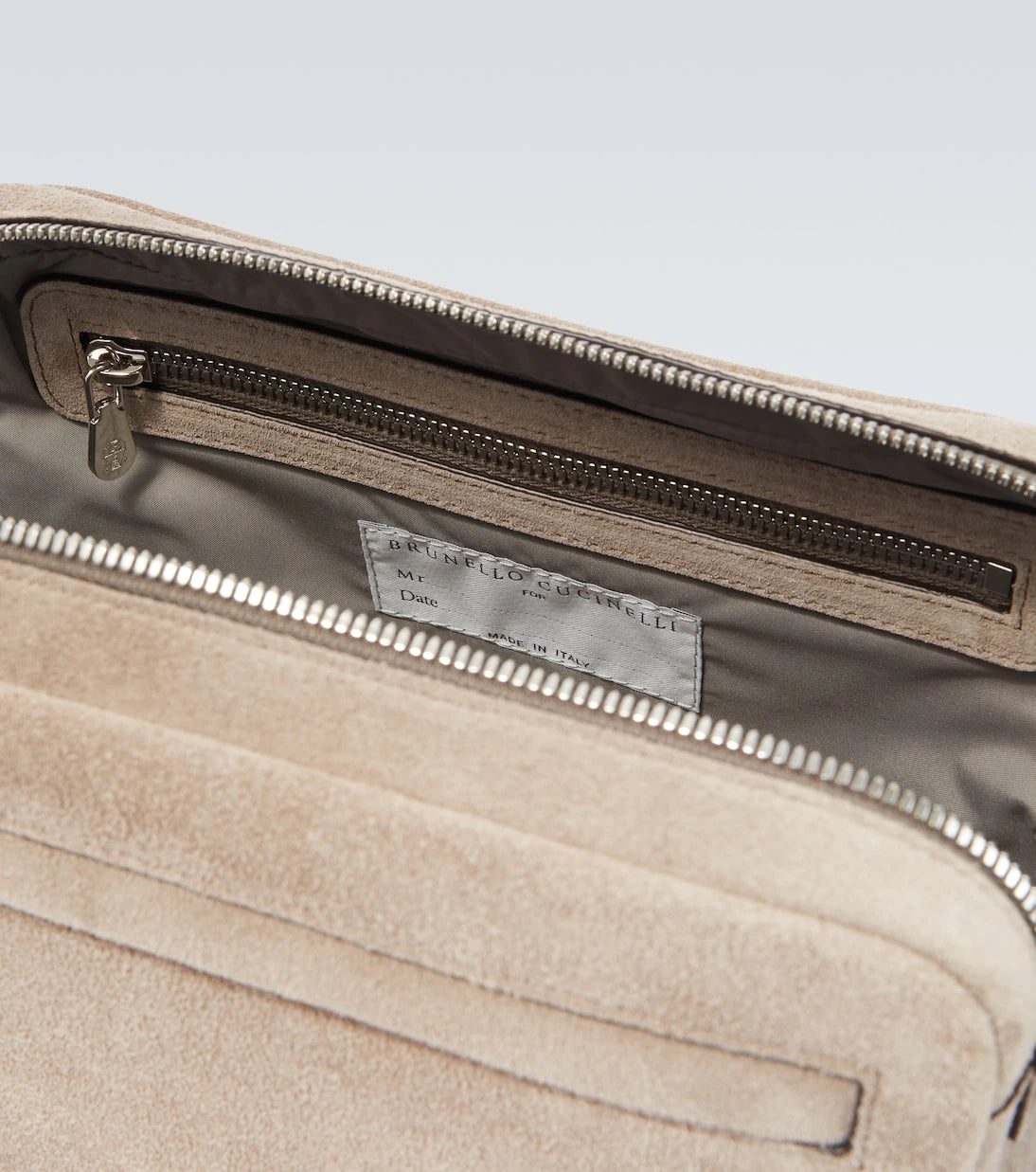 Brunello Cucinelli - Suede toiletry bag