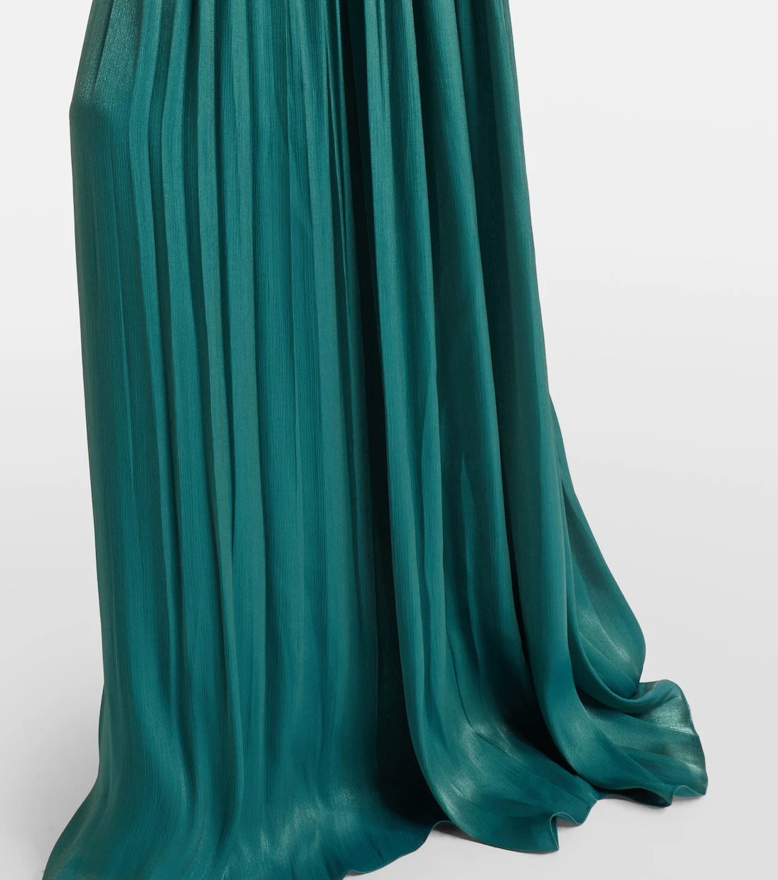Costarellos - Serenne pleated bustier gown