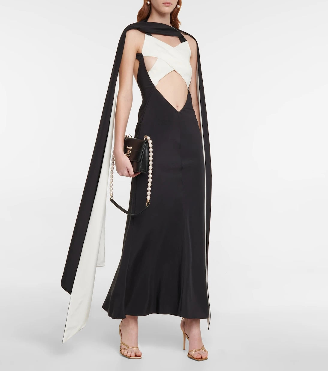 Rodarte - Cutout crêpe gown