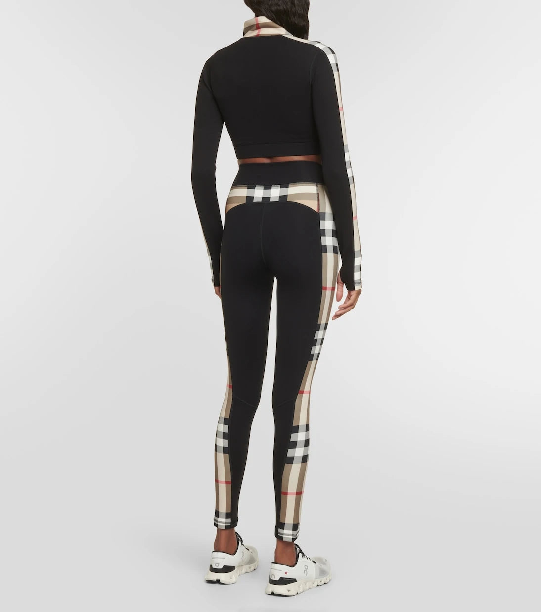 Burberry - Burberry Check technical jersey track jacket