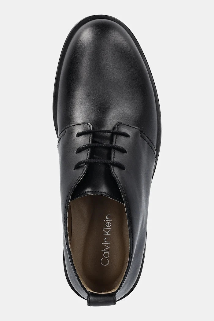 Кожени половинки обувки Calvin Klein ESS RUBBER DESERT BOOT LTH
