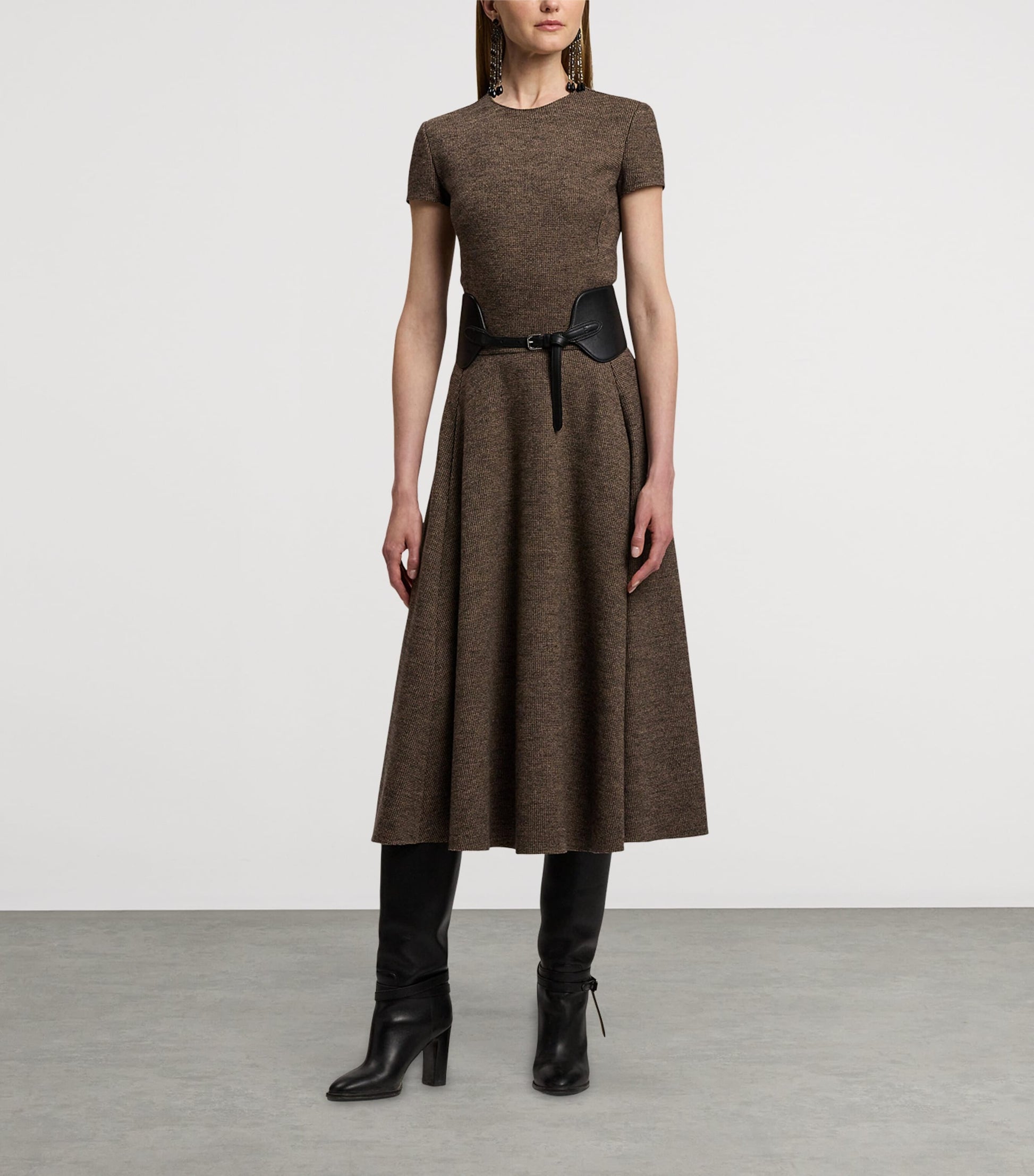 Ralph Lauren Collection Black Leather Corset Belt