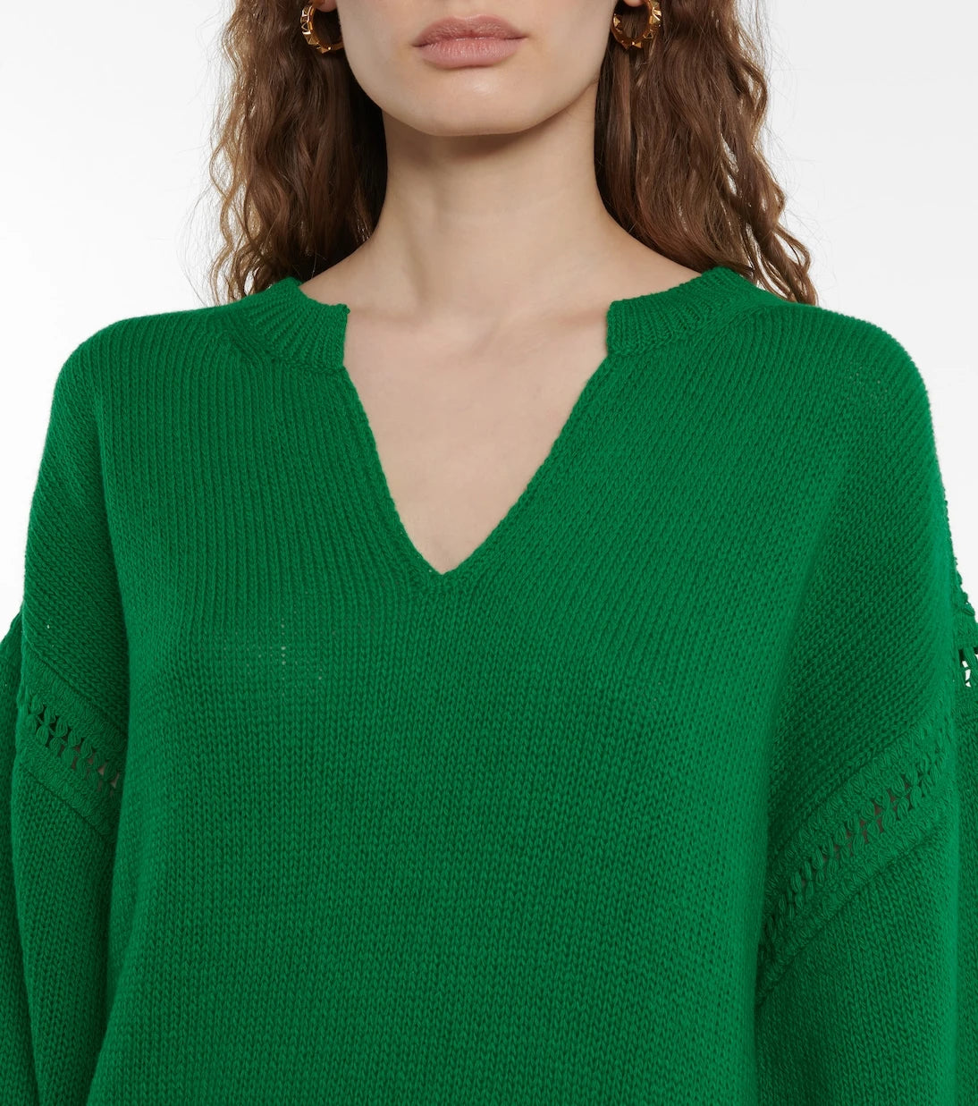 Valentino - Fringe-trimmed virgin wool poncho