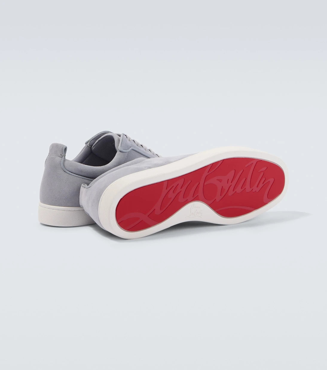 Christian Louboutin - Louis Junior Spikes suede sneakers