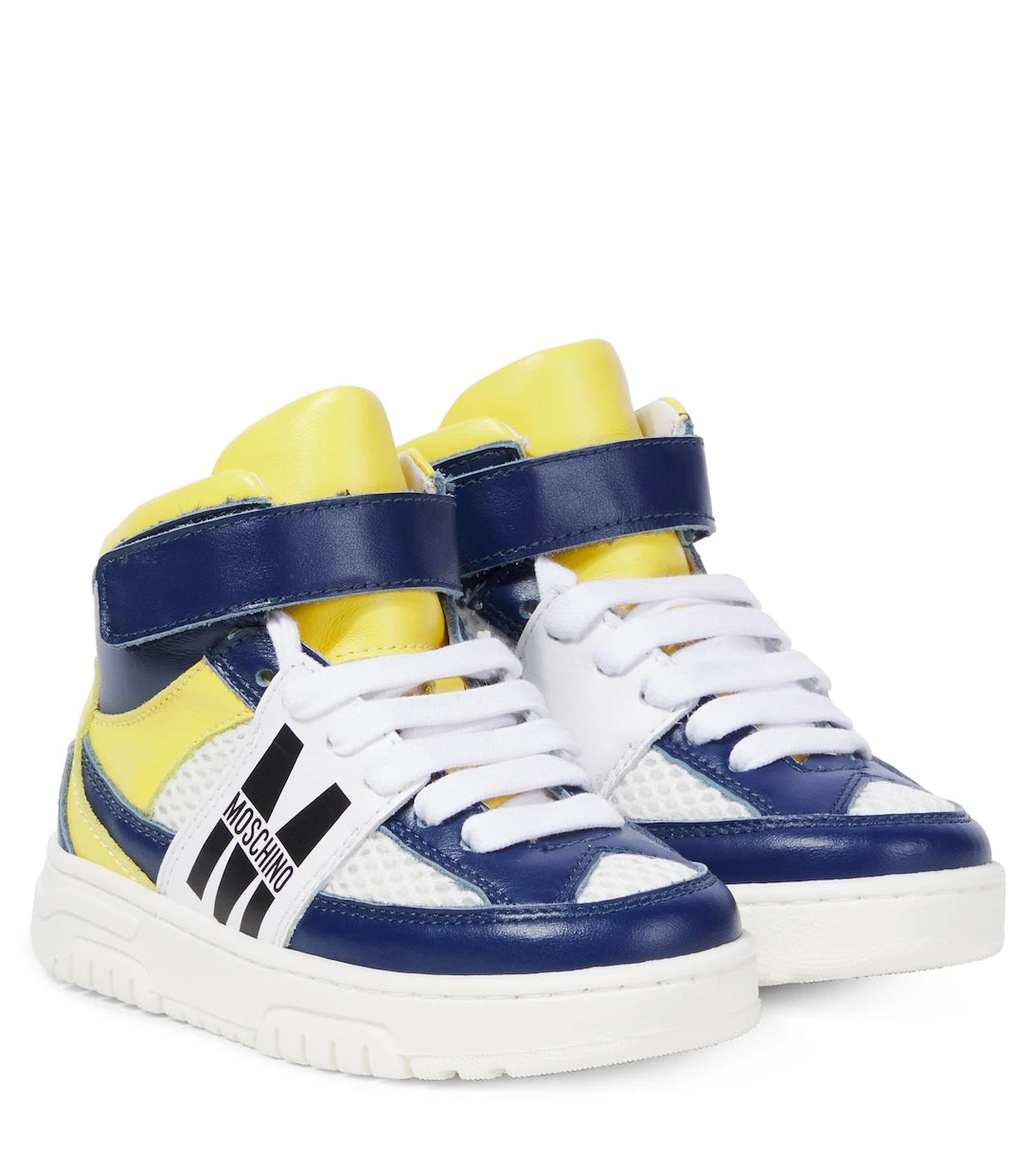 Moschino Kids - أحذية رياضية جلدية