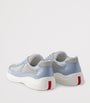 Prada Leather-Blend America's Cup Sneakers