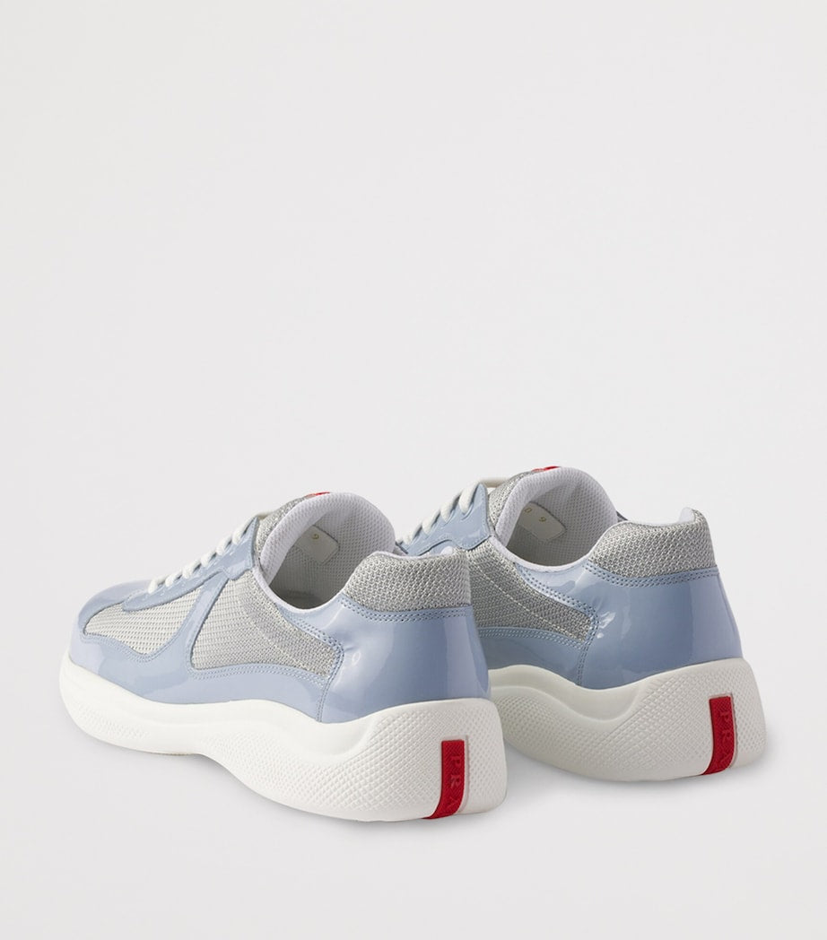 Prada Leather-Blend America's Cup Sneakers