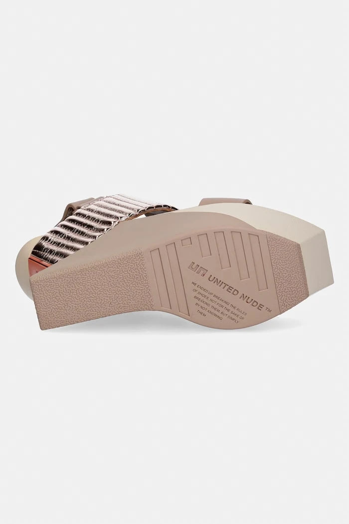 United Nude Deri Dolgu Topuk Sandalet Delta Wedge Puffier