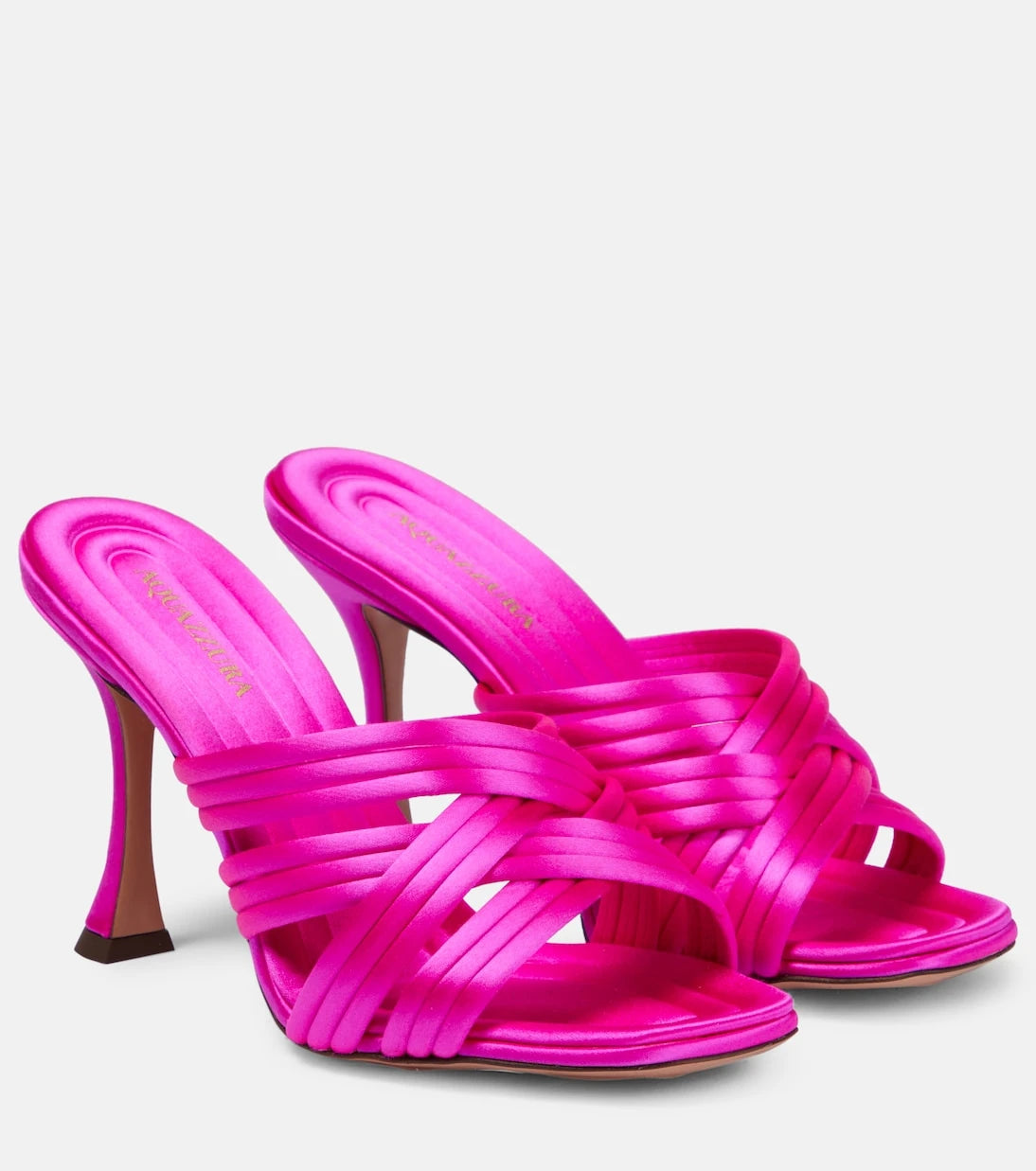 Aquazzura - حذاء أواها 95 ميولز من الساتان