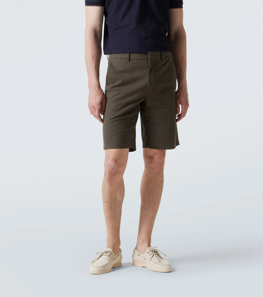 Loro Piana - شورت برمودا "جارنو" من مزيج القطن