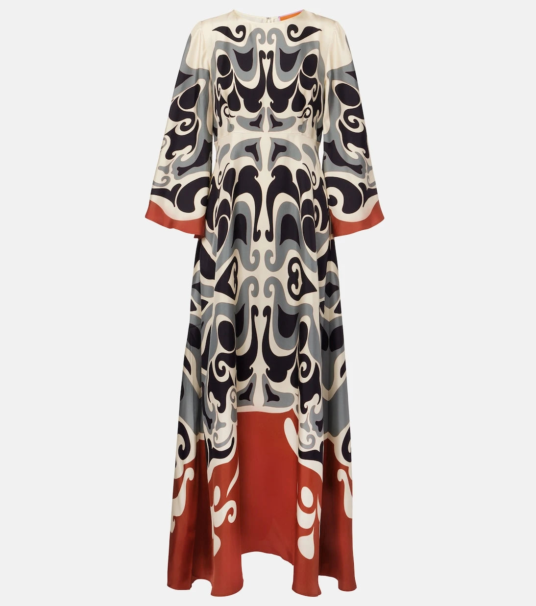 La DoubleJ - Phoenix Placée silk twill maxi dress
