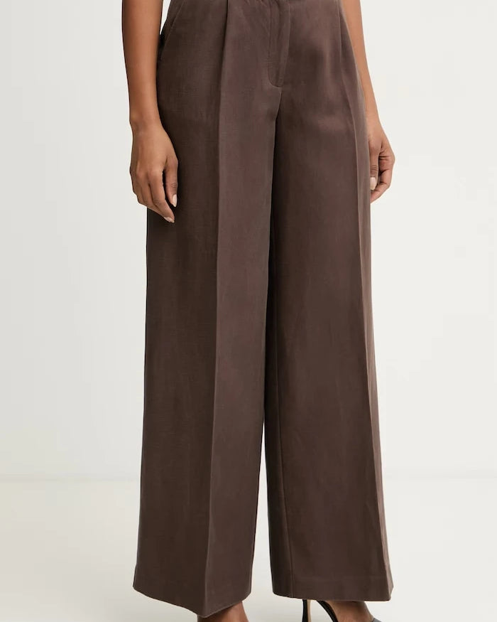Marciano by Guess широк панталон дамски с добавен лен JANE