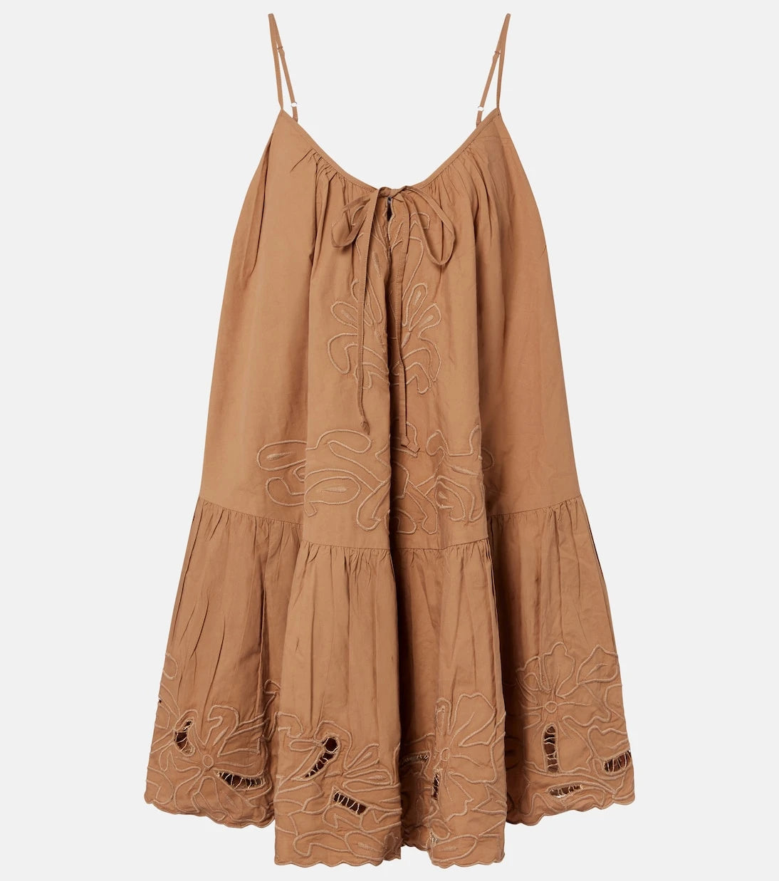 Juliet Dunn - Embroidered cotton minidress
