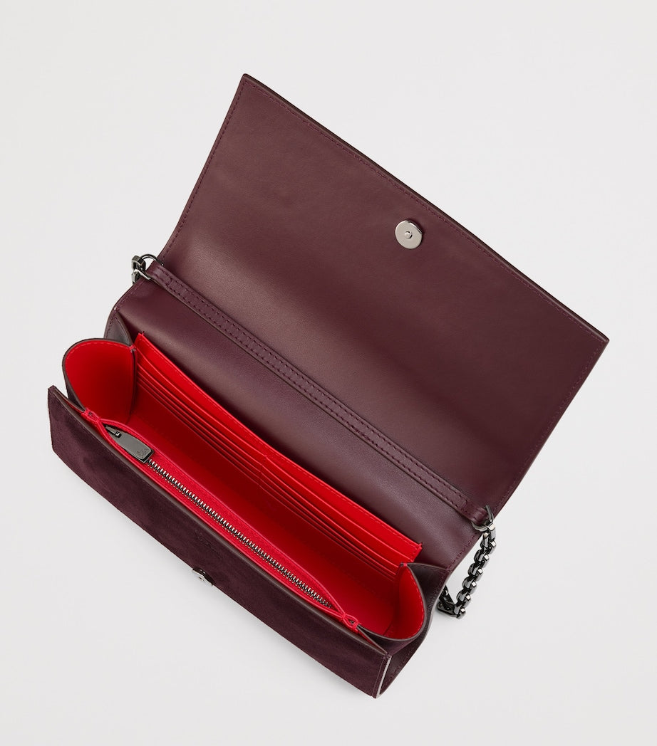 Red Paloma Leather Clutch Bag