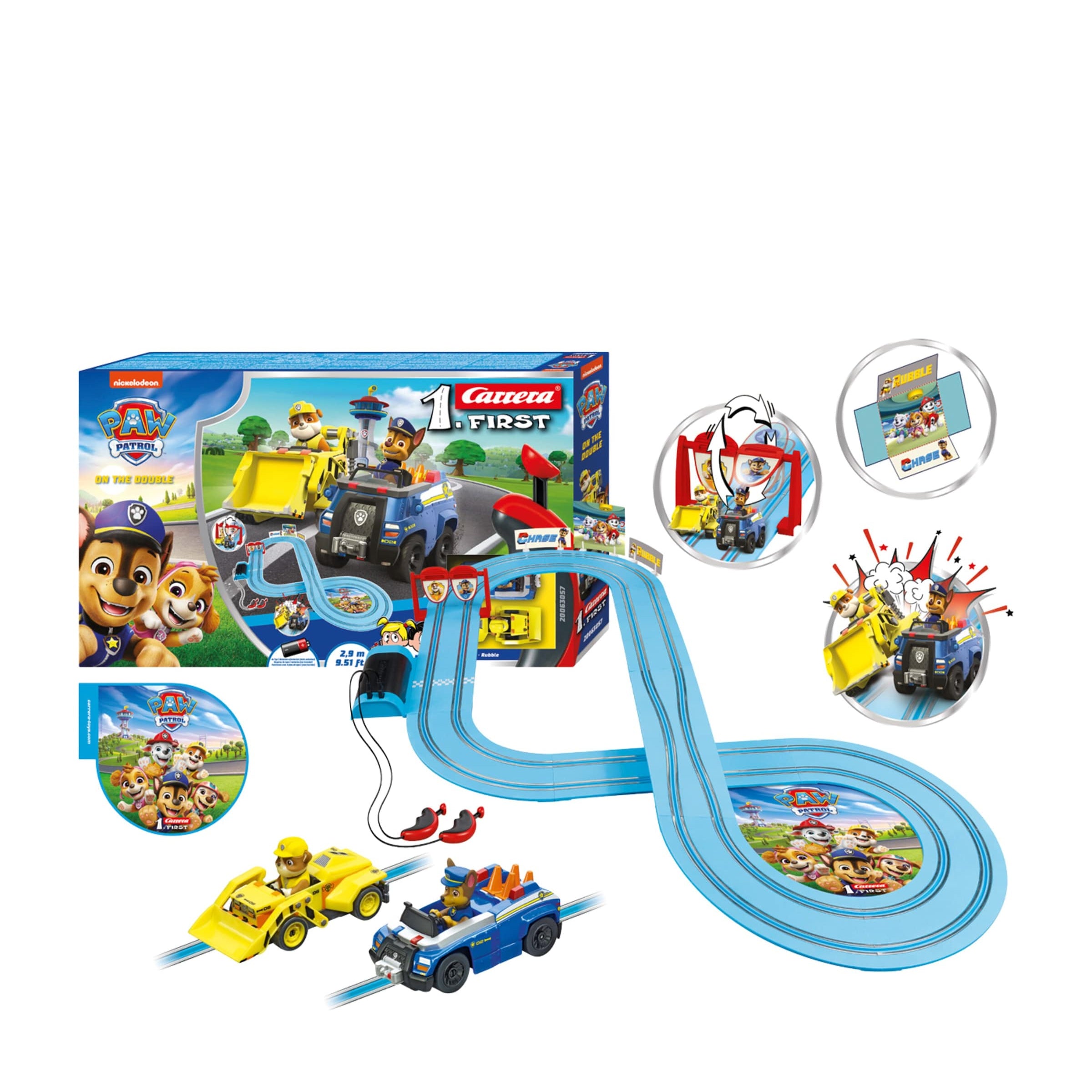 PAW Patrol "On the Double" FIRST Slot Racing Set