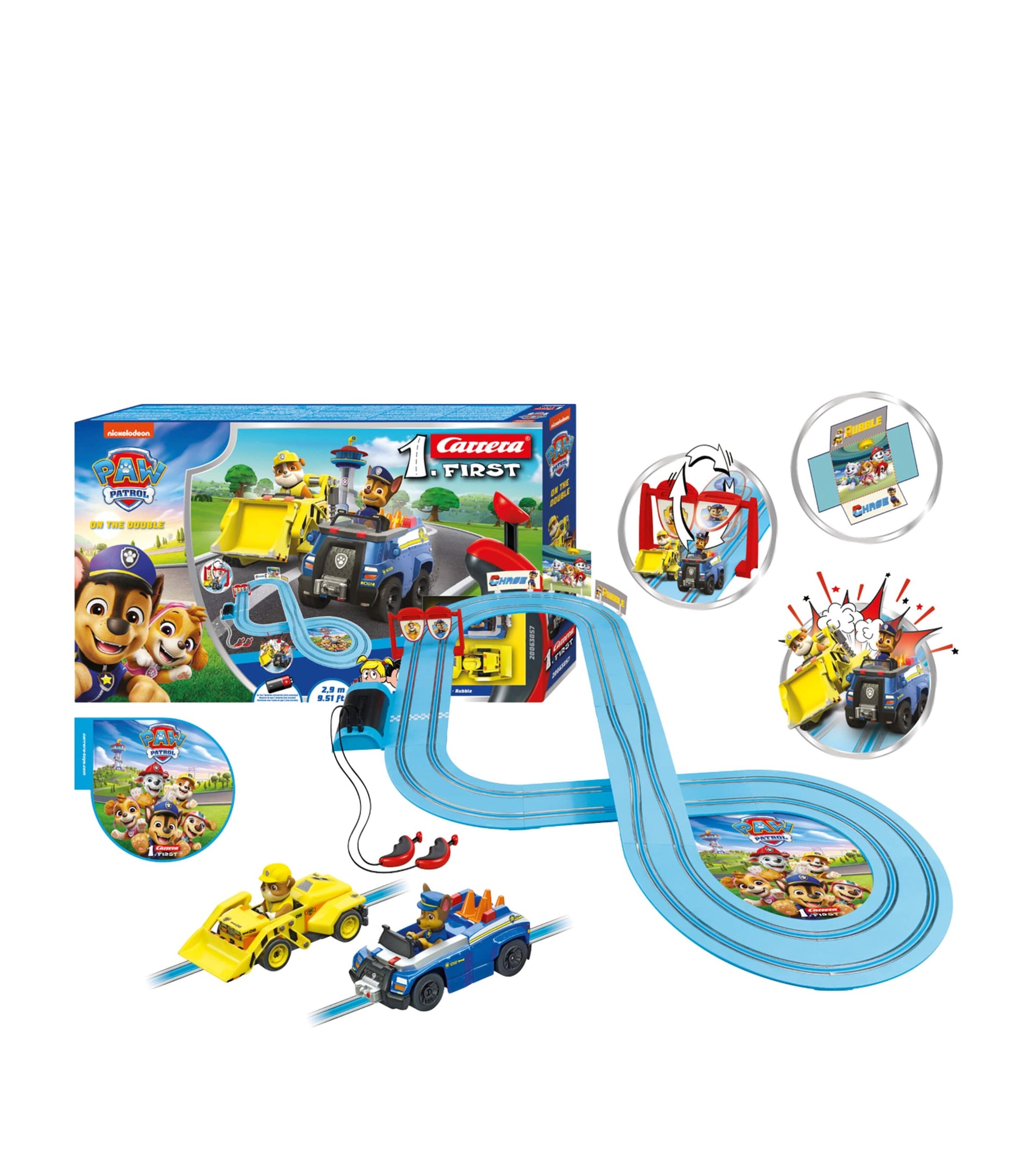 PAW Patrol "On the Double" FIRST Slot Racing Set