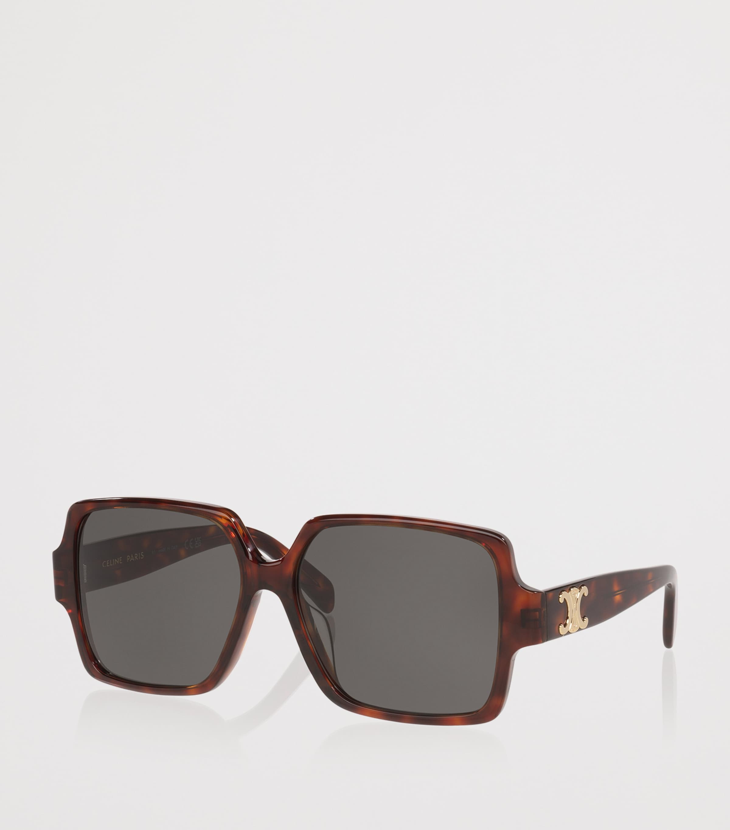 Celine Tortoiseshell Triomphe CL40316U Square Sunglasses