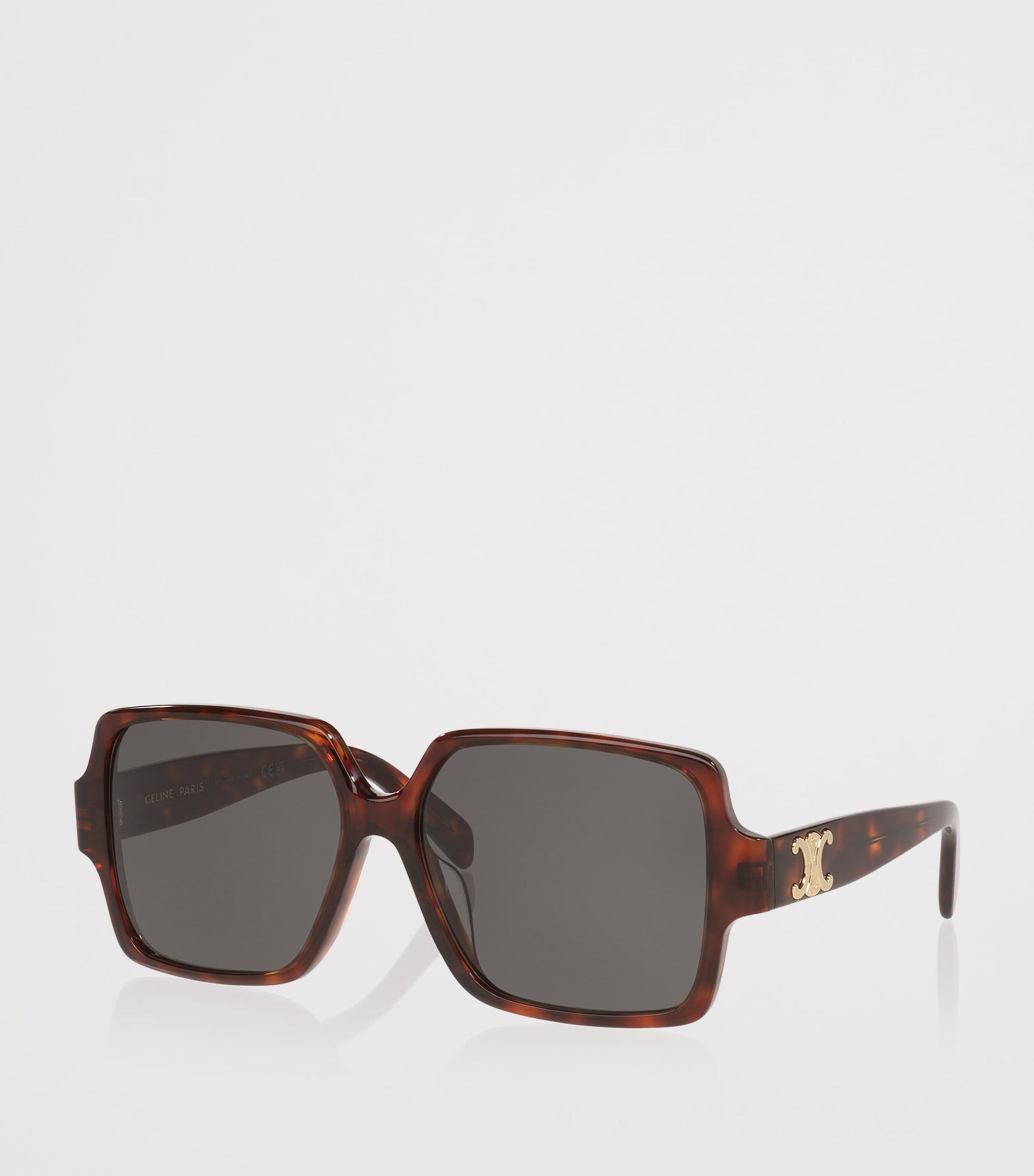 Celine Tortoiseshell Triomphe CL40316U Square Sunglasses