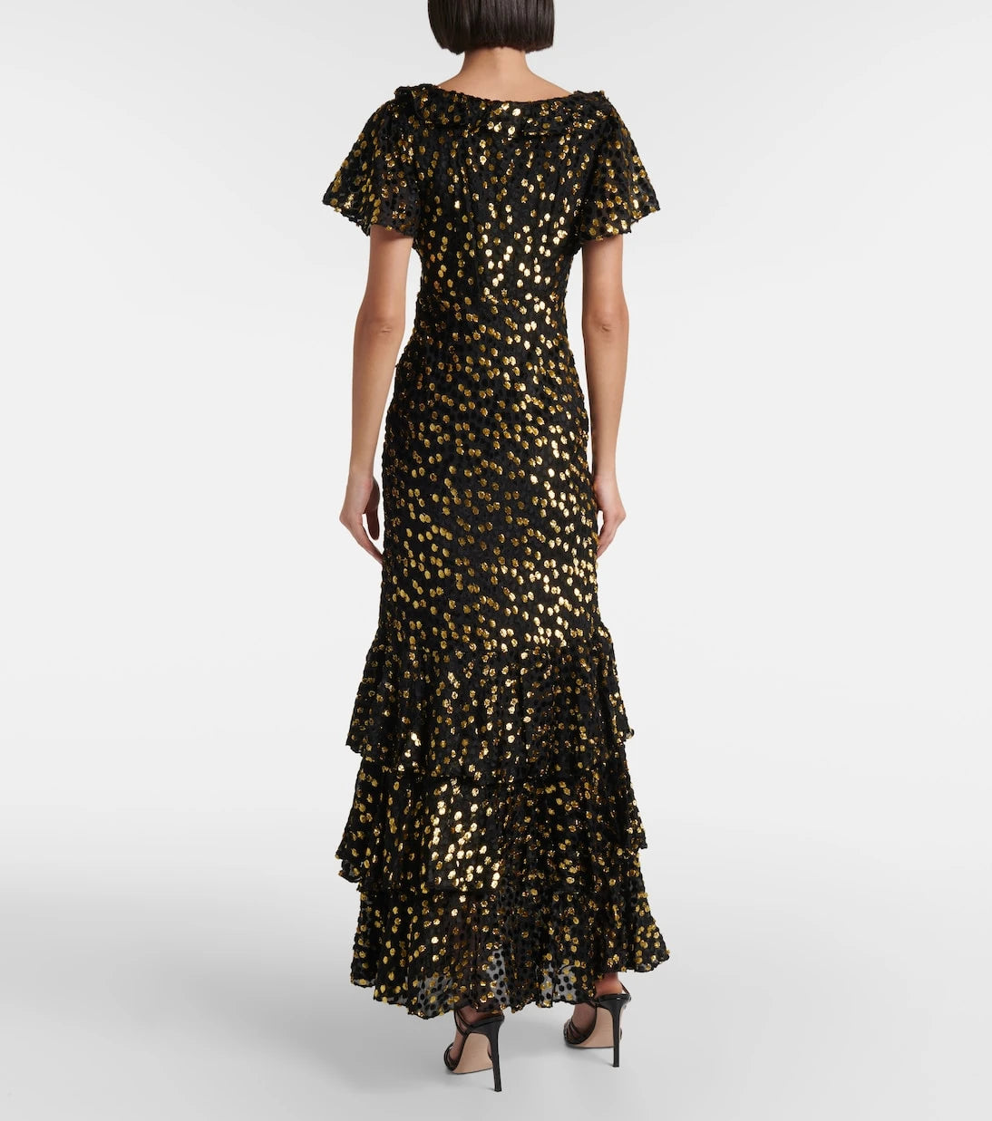 Rixo - Amelle embellished tiered maxi dress
