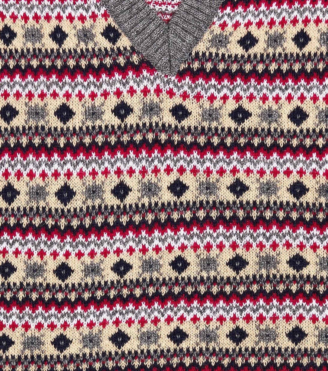 La Coqueta - Cacia Fair Isle wool-blend sweater vest