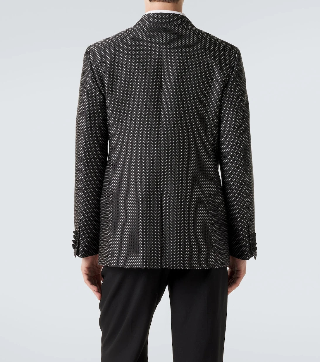 Valentino - Polka-dot jacquard tuxedo jacket