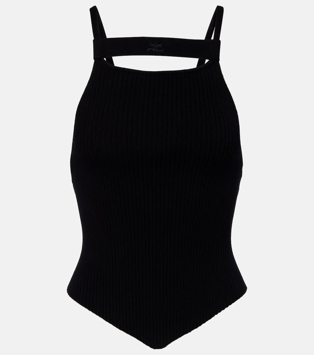 Courrèges - Ribbed-knit tank top