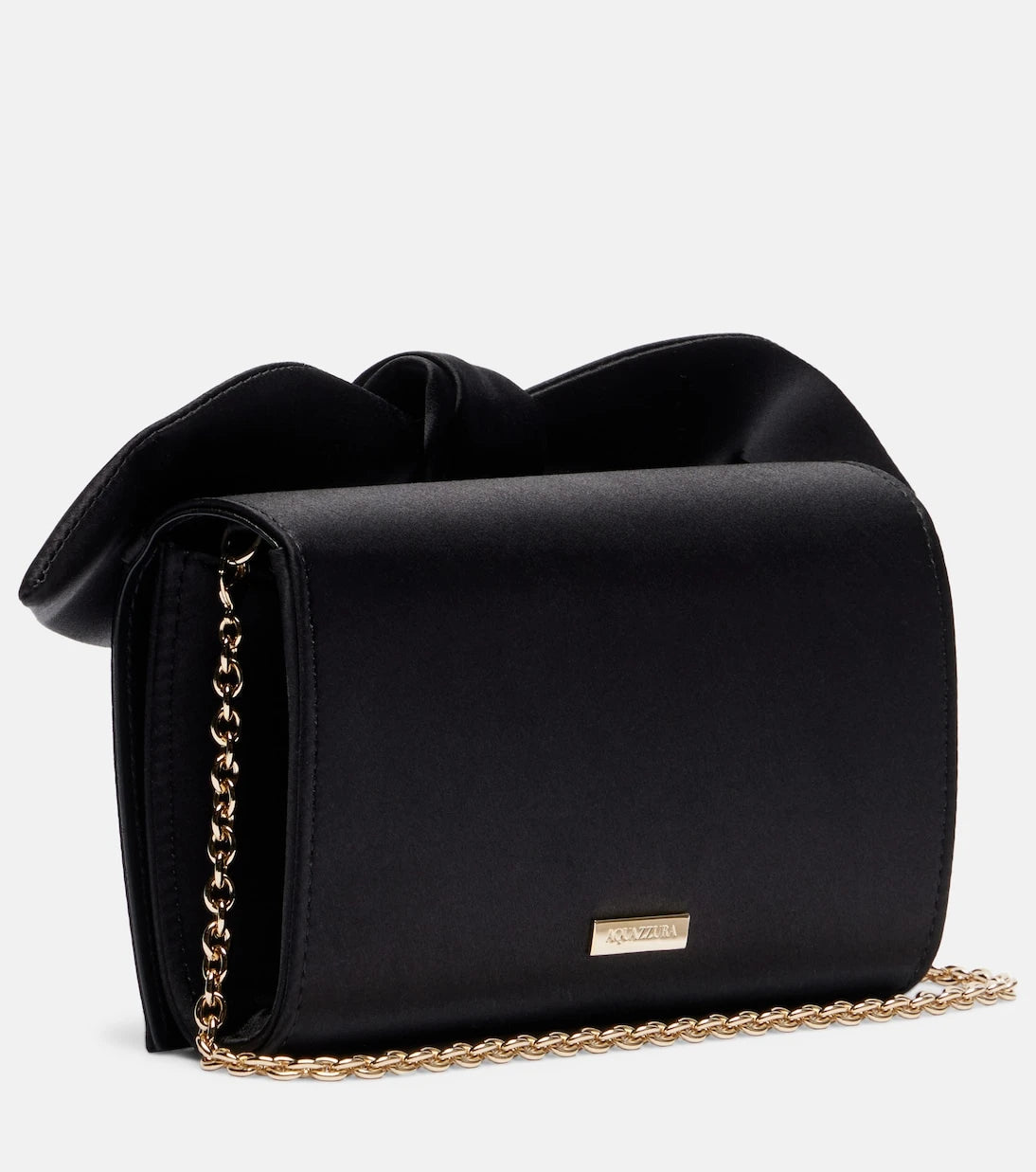 Aquazzura - Bow Tie Mini satin clutch