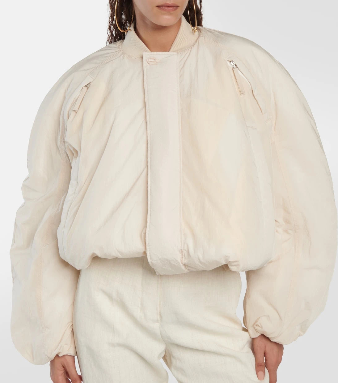 Jacquemus - Le Bomber Bahia cropped bomber jacket