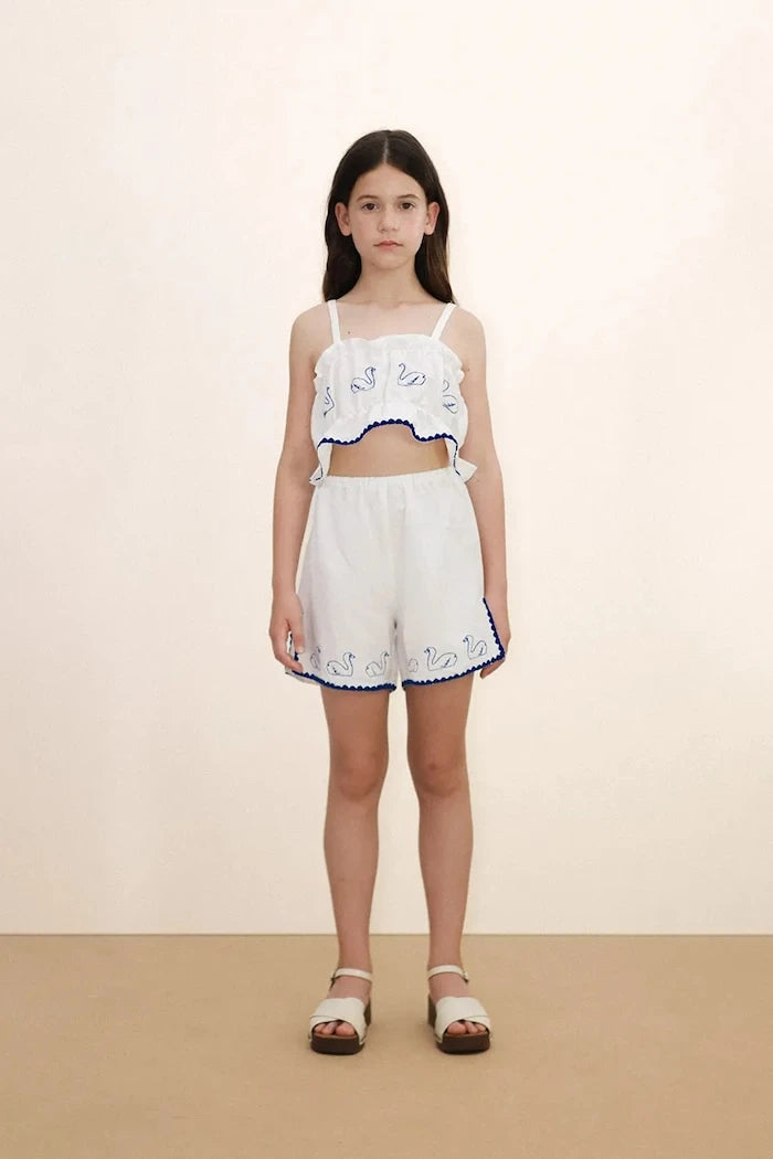 Tinycottons SWANS LINEN SHORTS Çocuk Keten Şort