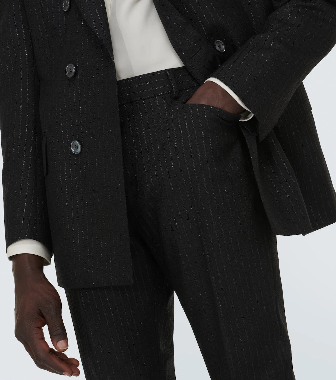 Tom Ford - Atticus striped mohair-blend jacquard slim pants