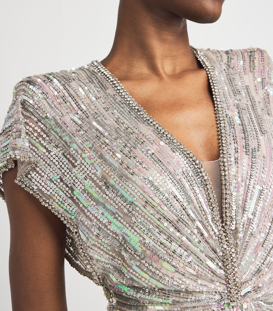 Sequinned Zola Gown
