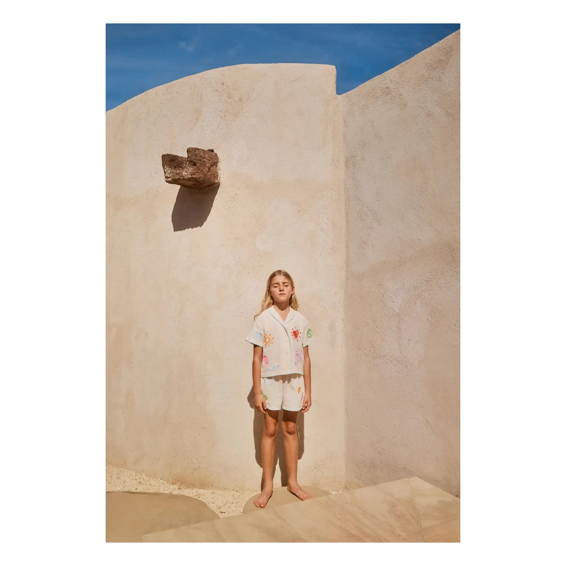 Molo - Rosalle Minis Doodles shirt | Ecru