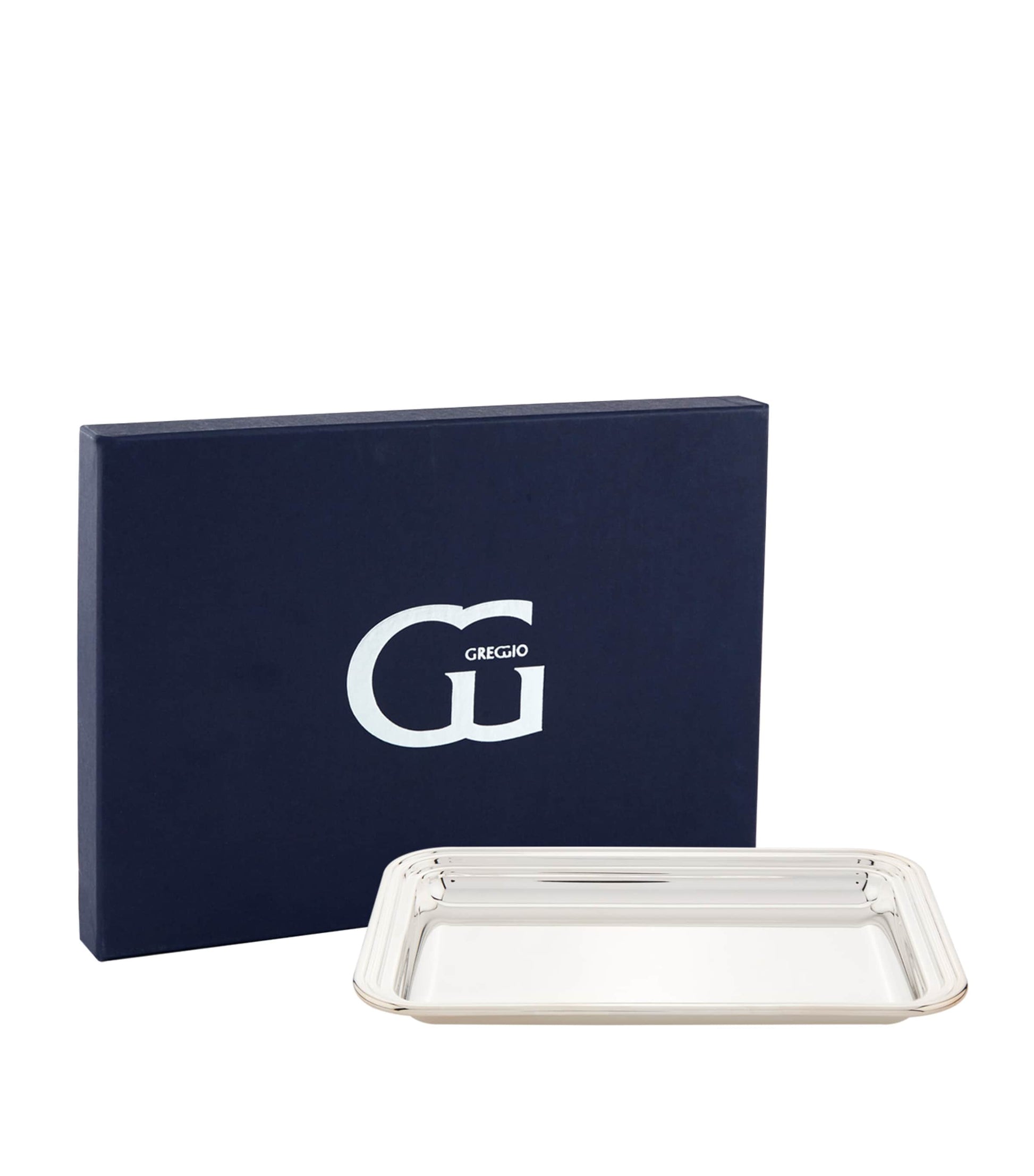 Greggio Silver Plated Georgian Rectangular Tray (20cm x 14cm)