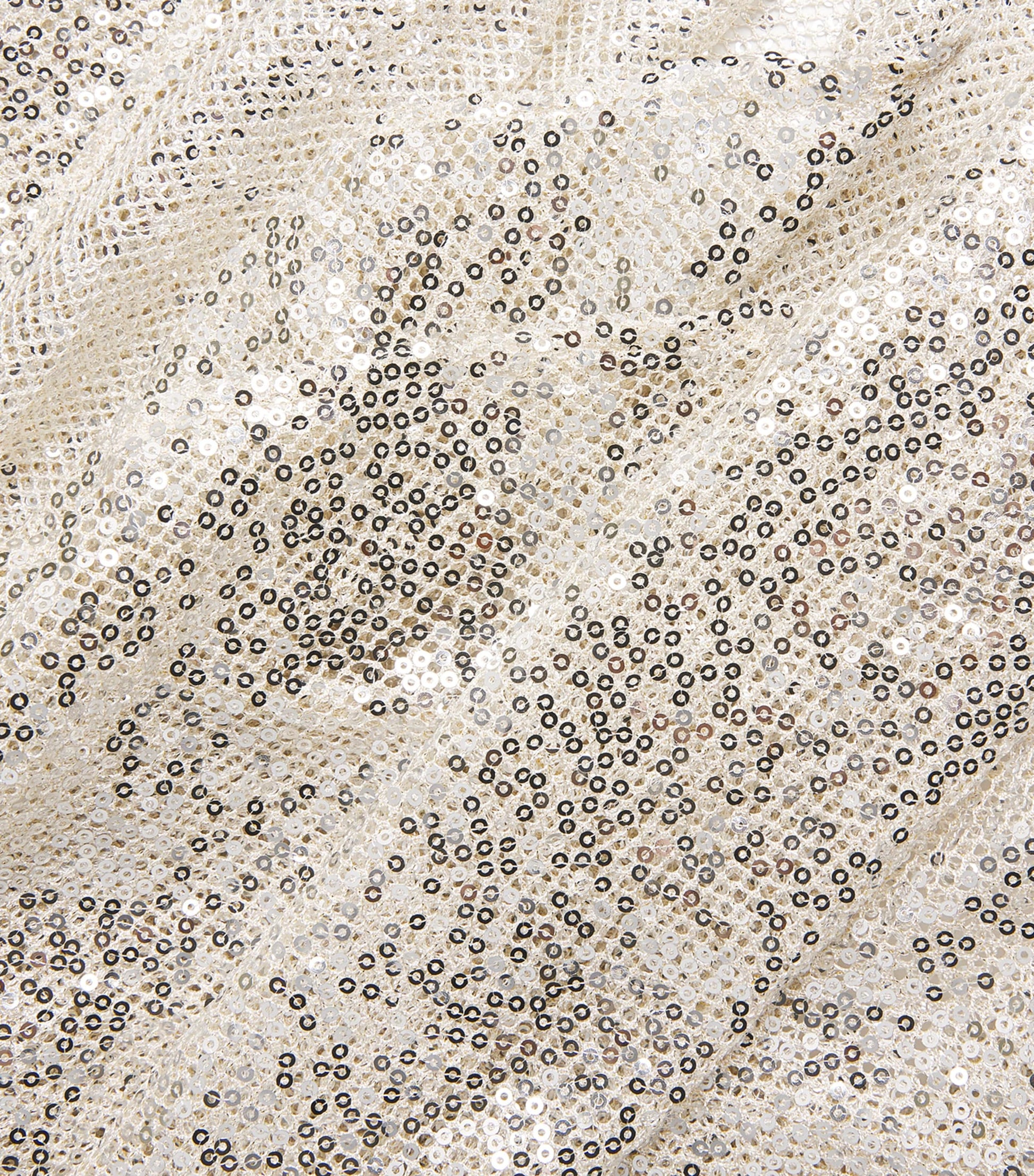 Semi-Sheer Sza Sza Disco Mini Dress CHAMPAGNE